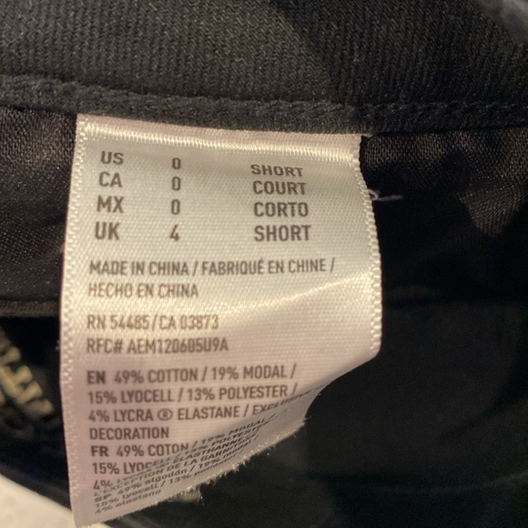 American Eagle Size 0 Short Black High Rise Jegging - Picture 8 of 9